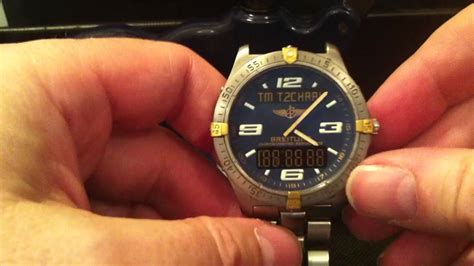 breitling battery life flashing